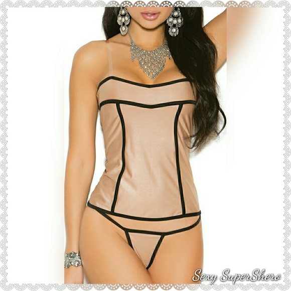 Sexy SuperShero Tops - ⚡SALE!HP🎉 Loving Neutrals Bustier Top Set Bodycon